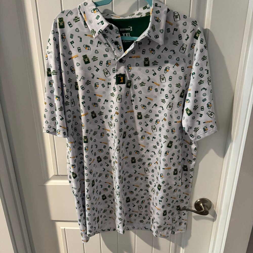 Bogey Bros Limited Addition XXL Waste Management Print Performance Polo